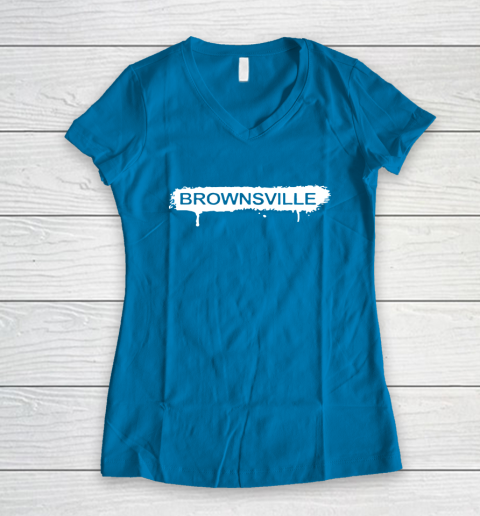 Mike Tyson Brownsville Women's V-Neck T-Shirt 5