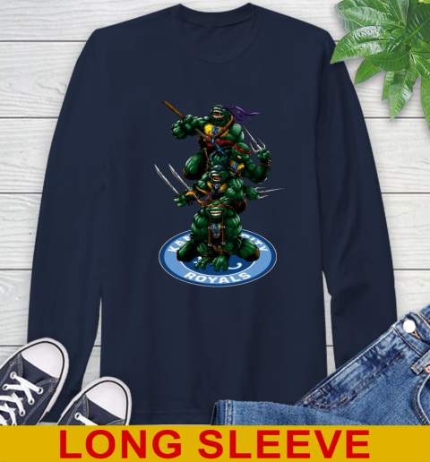 MLB Baseball Kansas City Royals Teenage Mutant Ninja Turtles Shirt Long Sleeve T-Shirt 4