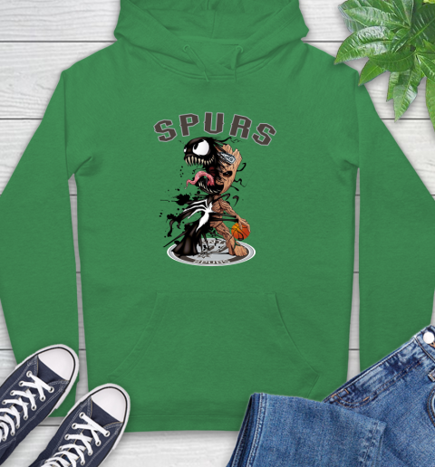 NBA San Antonio Spurs Basketball Venom Groot Guardians Of The Galaxy Hoodie 8
