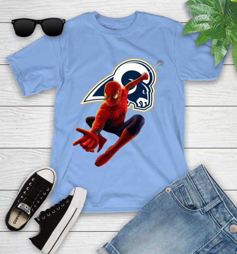 NFL Spider Man Avengers Endgame Football Los Angeles Rams Youth T-Shirt 11