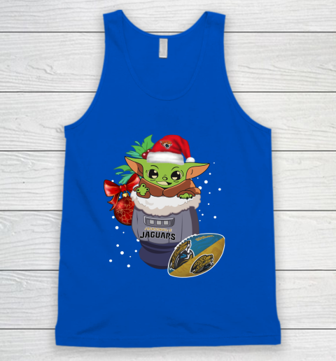 Jacksonville Jaguars Christmas Baby Yoda Star Wars Funny Happy NFL Tank Top 5