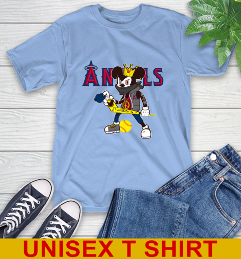 Los Angeles Angels MLB Baseball Mickey Peace Sign Sports T-Shirt 11