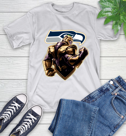 NFL Thanos Avengers Endgame Football Sports Seattle Seahawks T-Shirt 12