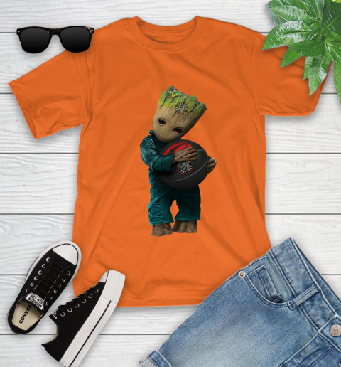 NBA Groot Guardians Of The Galaxy Basketball Sports Toronto Raptors Youth T-Shirt 7