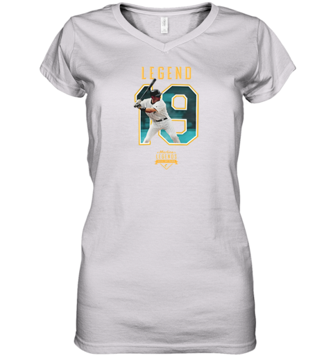 Legend Jeff Conine 19 Miami Marlin Premium Women's V-Neck T-Shirt