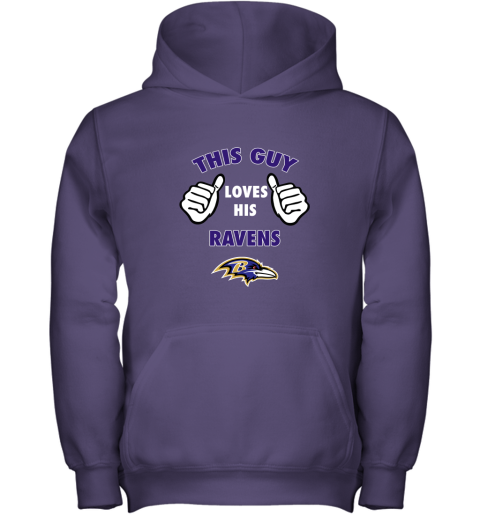 MagikTees This Girl Loves Her Ravens Football Hoodie