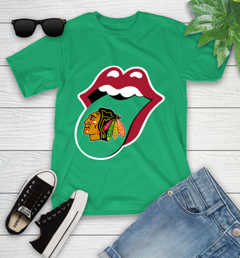 Chicago Blackhawks NHL Hockey Lips I Root For My Team Adoring Fan 108
