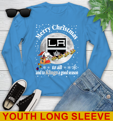 Los Angeles Kings Merry Christmas To All And To Kings A Good Season NHL Hockey Sports Youth Long Sleeve 8