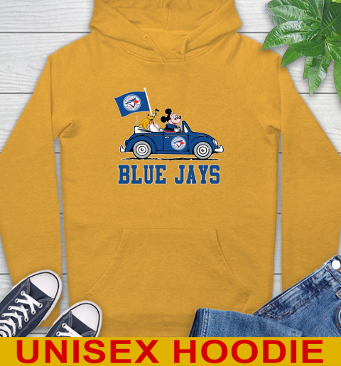 MLB Baseball Toronto Blue Jays Pluto Mickey Driving Disney Shirt Hoodie 3