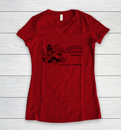 Four Seasons Total Landscaping Philadelphia PA Women's V-Neck T-Shirt 6