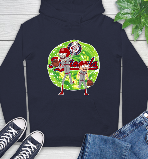 MLB Washington Nationals Rick And Morty Baseball Sports Hoodie 4