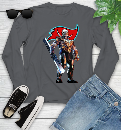 NFL Thanos Gauntlet Avengers Endgame Football Tampa Bay Buccaneers Youth Long Sleeve 8