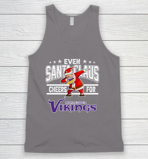 Minnesota Vikings Even Santa Claus Cheers For Christmas NFL Tank Top 6