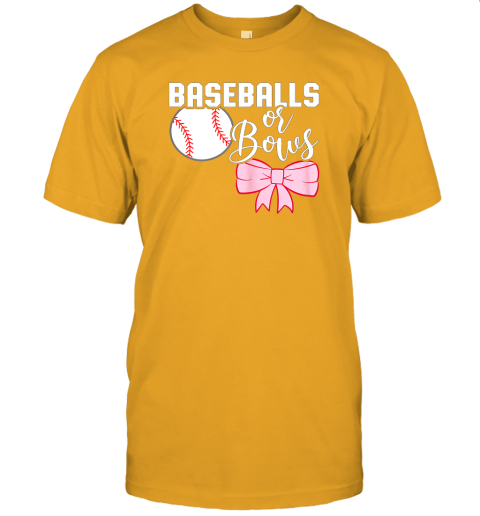 efzm cute baseballs or bows gender revealteam boy or team girl jersey t shirt 60 front gold