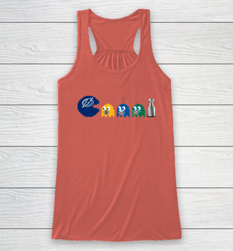 Tampa Bay Lightning x Pacman Create History For Stanley Cup Racerback Tank 4