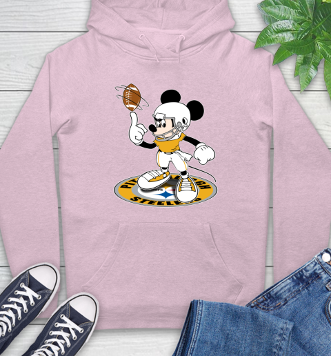 NFL Football Pittsburgh Steelers Cheerful Mickey Disney Shirt Hoodie 10