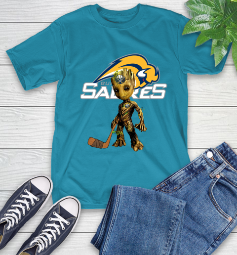 Buffalo Sabres NHL Hockey Groot Marvel Guardians Of The Galaxy T-Shirt 8