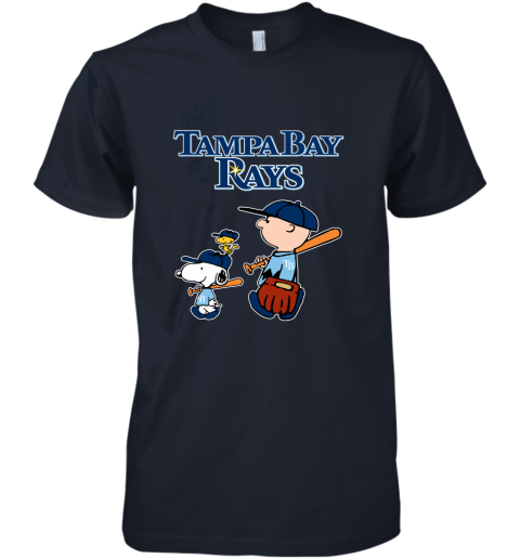 Tampa Bay Rays Let's Play Baseball Together Snoopy MLB Women's T-Shirt 