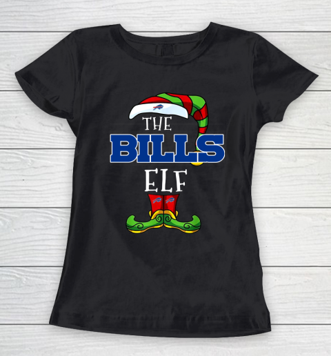 Buffalo Bills Christmas ELF Funny NFL Women's T-Shirt