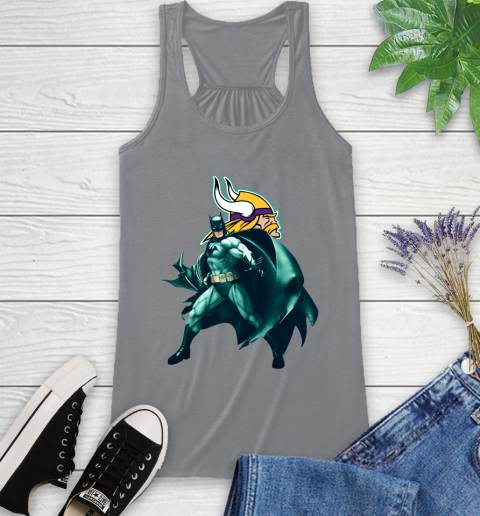 NFL Batman Football Sports Minnesota Vikings Racerback Tank 5