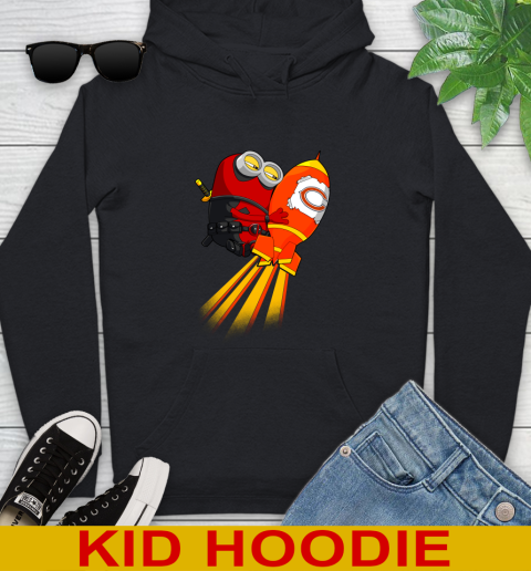 NFL Football Chicago Bears Deadpool Minion Marvel Shirt Youth Hoodie