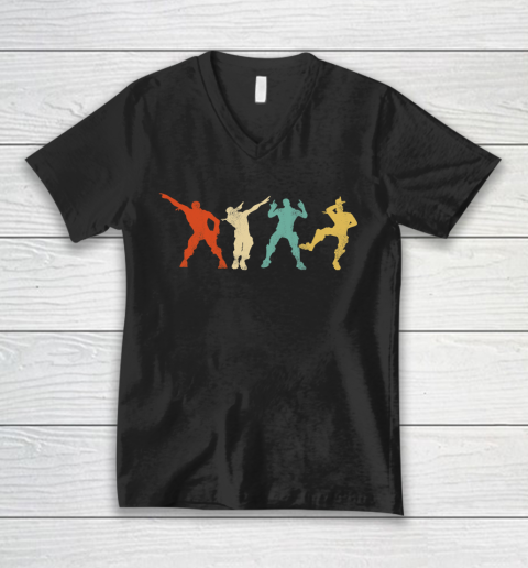Fortnite Tshirt Battle Royale Victory Dance Cool Justice Dance V-Neck T-Shirt