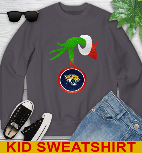 Jacksonville Jaguars Grinch Merry Christmas NFL Football Youth Sweatshirt 6