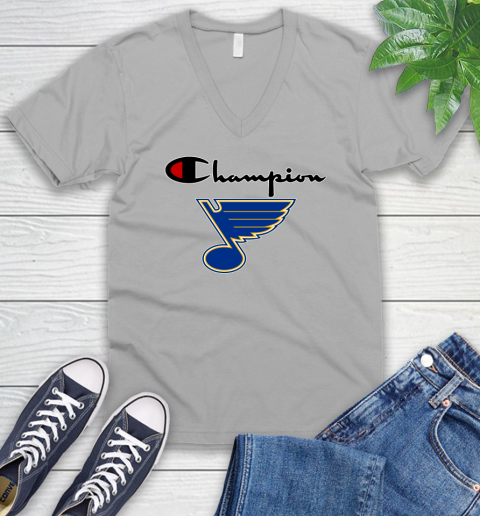 NHL Hockey St.Louis Blues Champion Shirt V-Neck T-Shirt - Image 3