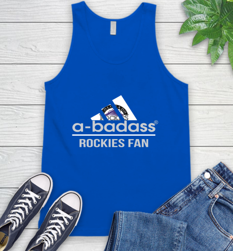 MLB A Badass Colorado Rockies Fan Adidas Baseball Sports Tank Top 4