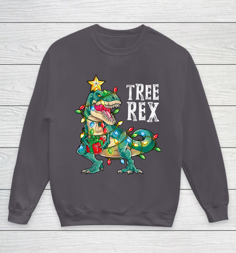 Christmas Dinosaur Tree Rex Pajamas Men Boys Kids Xmas Gifts Youth Sweatshirt Tee For Sports