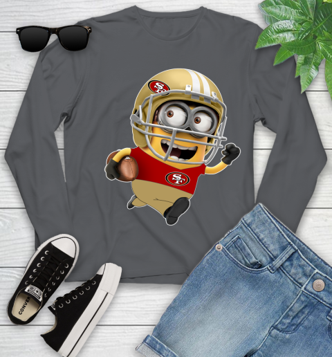 NFL San Francisco 49ers Minions Disney Football Sports Youth Long Sleeve 8