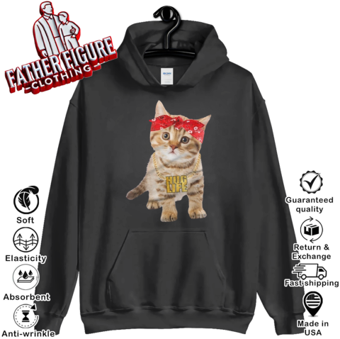 cat thug life Hoodie