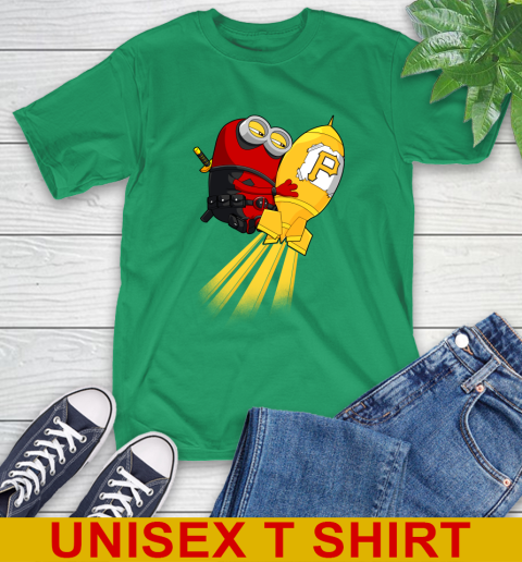 MLB Baseball Pittsburgh Pirates Deadpool Minion Marvel Shirt T-Shirt 7