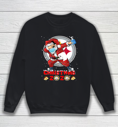 Pittsburgh Steelers Funny Santa Claus Dabbing Christmas 2020 NFL Sweatshirt