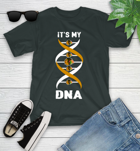 Chicago Blackhawks NHL Hockey It's My DNA Sports Youth T-Shirt 6