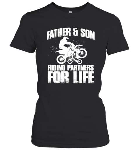 Father And Son Riding Partners For Life Longsleeve Women T-Shirt