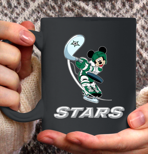 NHL Hockey Dallas Stars Cheerful Mickey Mouse Shirt Ceramic Mug 15oz