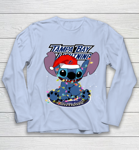 Tampa Bay Lightning NHL Hockey noel stitch Christmas Youth Long Sleeve 5