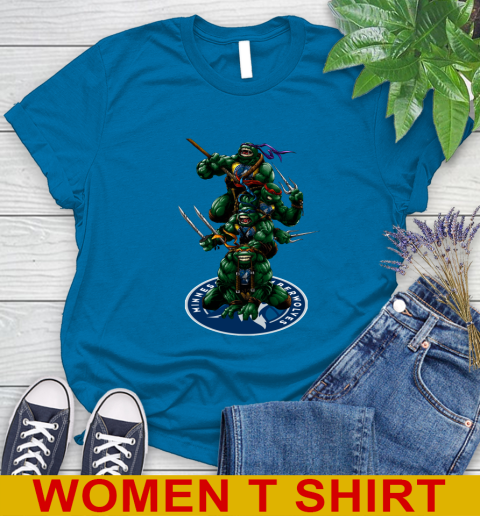 NBA Basketball Minnesota Timberwolves Teenage Mutant Ninja Turtles Shirt Women's T-Shirt 7