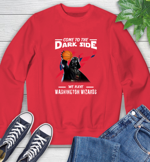 NBA Come To The Dark Side We Have Washington Wizards Star Wars Darth Vader Basketball Sweatshirt 10