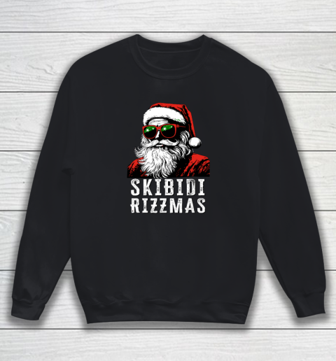 Skibidi Rizzmas Christmas Rizz Santa Claus Charisma Sweatshirt