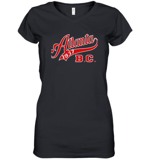 Negro Baseball League Apparel  Shirt Atlanta Blk Crackers Women's V-Neck T-Shirt