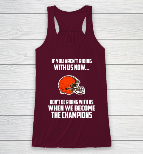 NFL Cleveland Browns Football We Become The Champions Racerback Tank 2