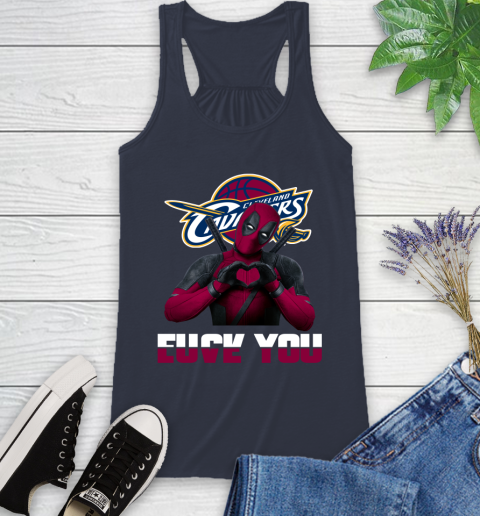 NBA Cleveland Cavaliers Deadpool Love You Fuck You Basketball Sports Racerback Tank 10