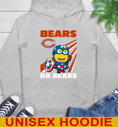 NFL Football Chicago Bears Captain America Marvel Avengers Minion Shirt Hoodie 6