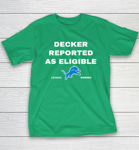 Decker Reported As Eligible Youth T-Shirt 4