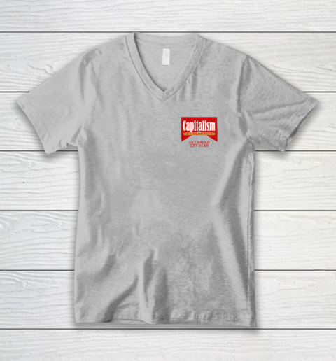 Capitalism Is Voluntary V-Neck T-Shirt 2