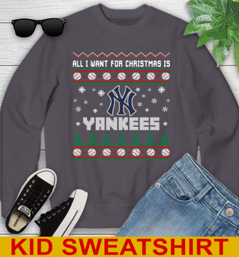 MLB All I Want For Christmas Is New York Yankees Baseball Sports 113