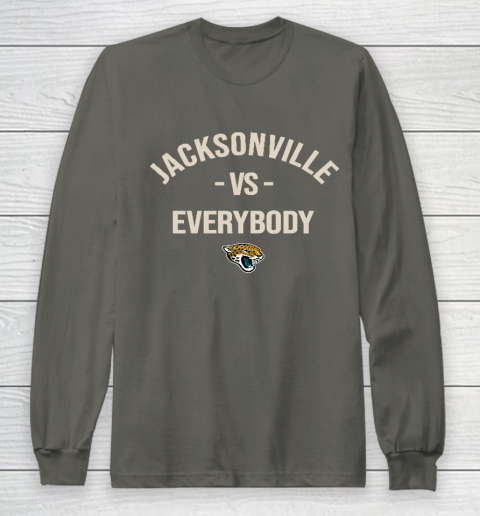 Jacksonville Jaguars Vs Everybody Long Sleeve T-Shirt 5