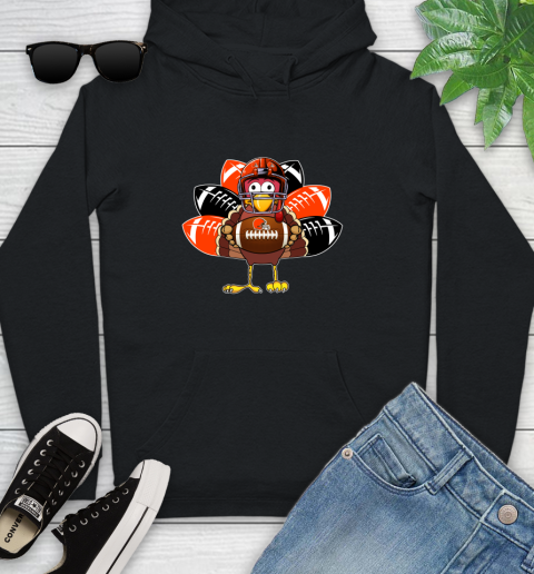 Cleveland Browns Turkey Thanksgiving Day Youth Hoodie 2